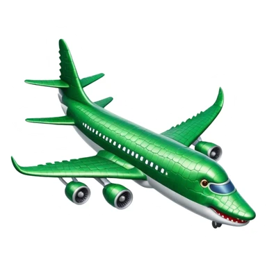 Hazme un avión con cabeza de cocodrilo  sticker