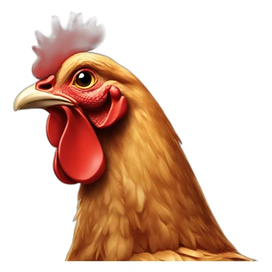 Chicken in kfc sticker
