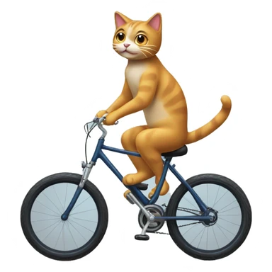 Gato montando bicicleta  sticker