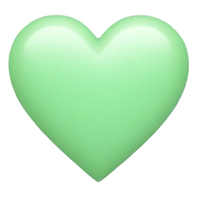 pastel green heart sticker