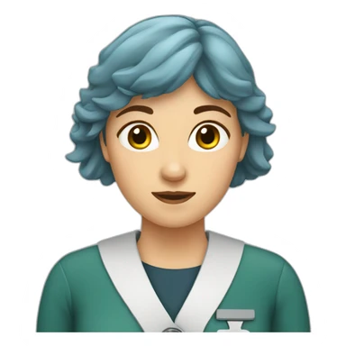 Scottish vet female sticker