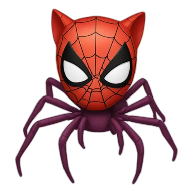 A cat spider-man sticker