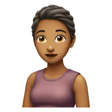 Girl side eye sticker