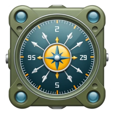 modern military navigation equipment sticker