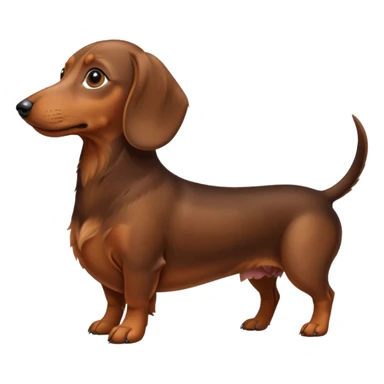 dachshund side view sticker