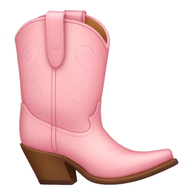 light pink cowgirl boots sticker