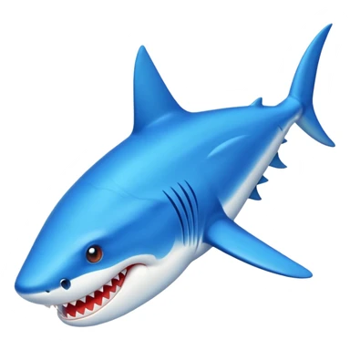 Tiburón con zapatos azules  sticker