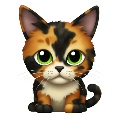 Tortoiseshell cat sticker