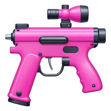 paintball gun pink colorful sticker