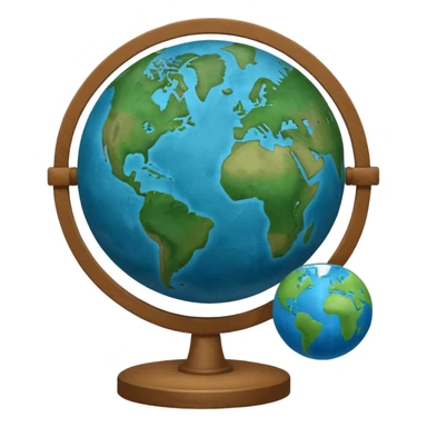 globe on a school chalkboard sticker