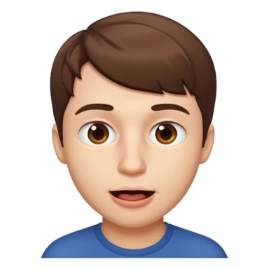 Male biting bottom lip sticker