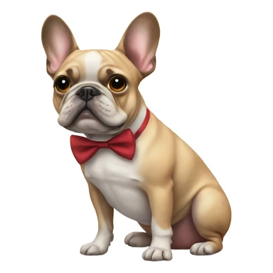 Frenchie with a bow tie  sticker