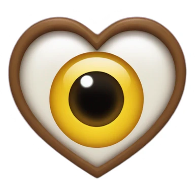 heart eye emogy sticker