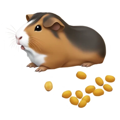 guinea pig eating seeds sticker