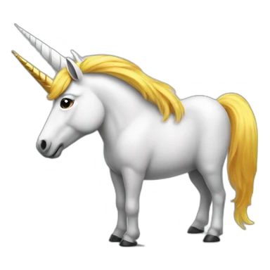 Tim cook with a unicorn horn  sticker