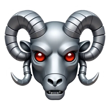 A terminator style Ram head sticker