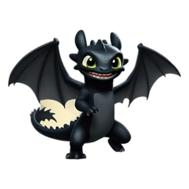 Toothless-from-How-to-train-your-dragon-dancing sticker