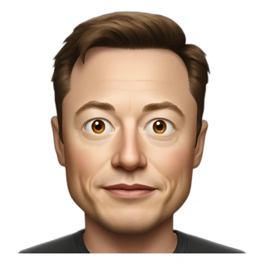 photorealistic elon musk sticker