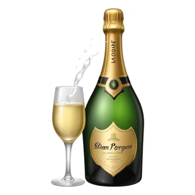 A dom perignon champange just bottle sticker