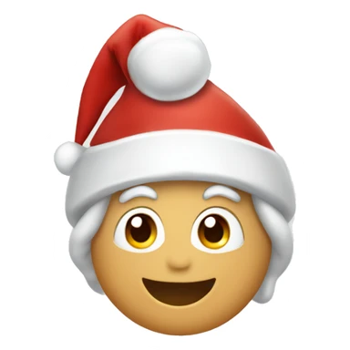 igloo xmas santa hat sticker