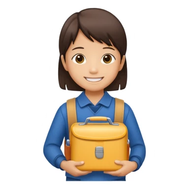 japon child with lunchbox sticker
