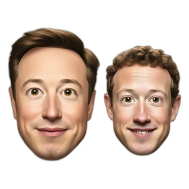 elon musk and mark zuckerberg sticker