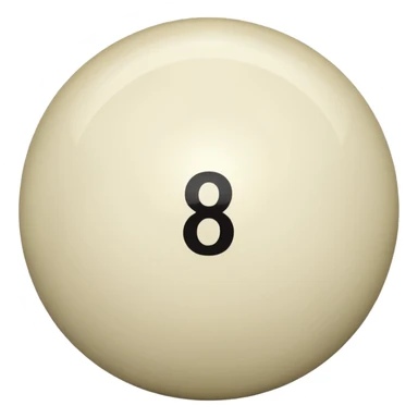 numbered billiard ball  sticker