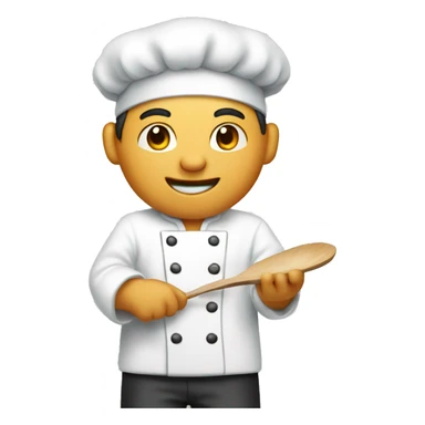Chef cooking sticker