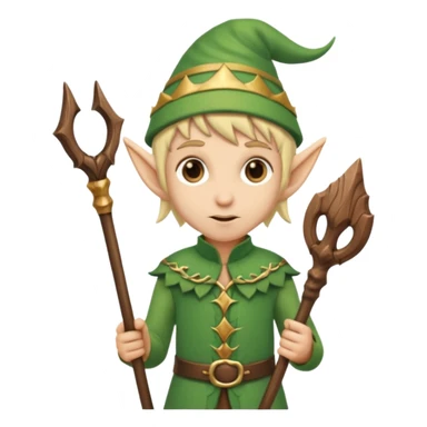 elves with staff sticker