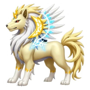 Entei-Raikou-Solgaleo-Soleon-Celestia-Electrike-Manectric-fusion-creature (full body) sticker