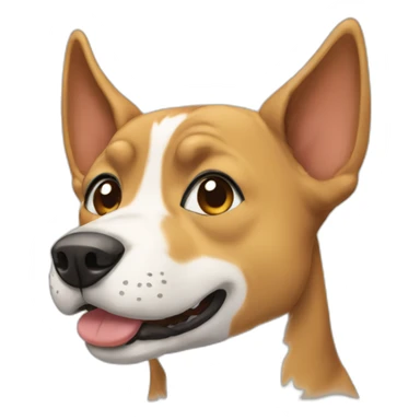 dog in anime style sticker