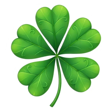 Five pisce clover sticker