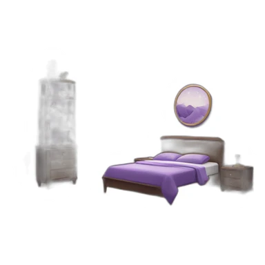 cool purple room sticker