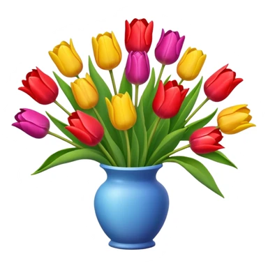 Buque de tulipas sticker