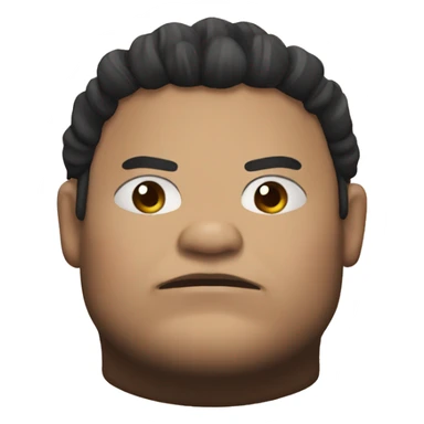 Caked up sumo wrestler sticker