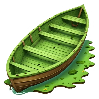 A sunken row boat sticker