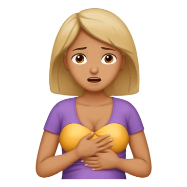 fait une femme qui se tient le ventre avec douleur sticker