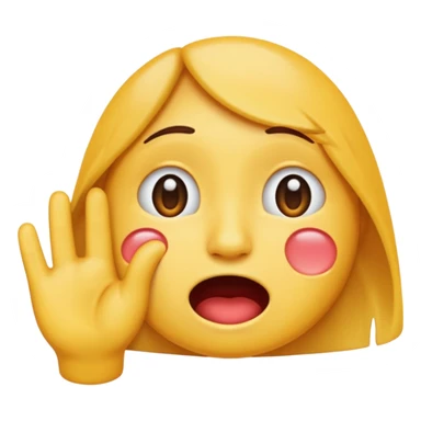 Tourne cet emoji 🤜 de -90 degrés et met le sur la bouche de cette emoji 😭 sticker