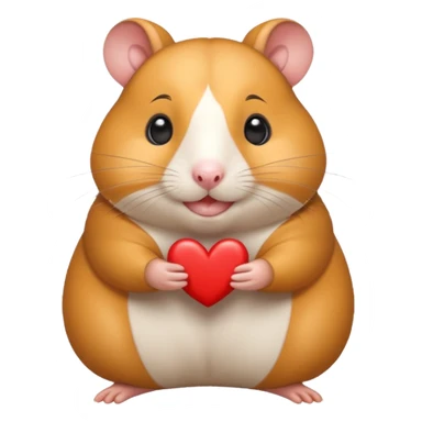 happy love hamster sticker