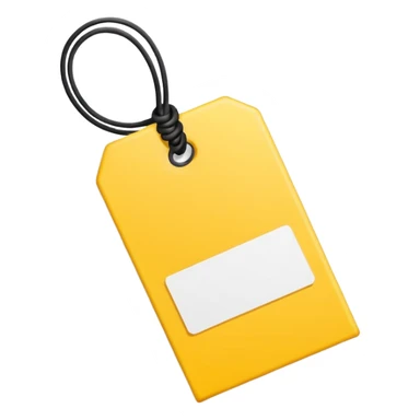  yellow Price tag sticker