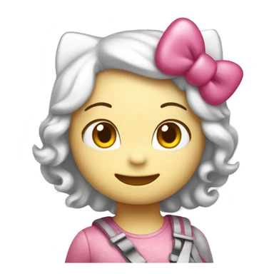 hello kitty smiling sticker