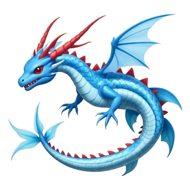 Salamence-Amaura-Gyarados-Flygon-Dragonair-fusion-hybrid-creature  sticker