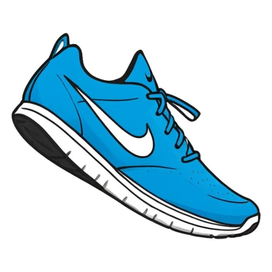 Haz un emoji de un tiburón con tenis nike sticker