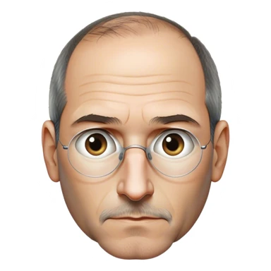 Steve Jobs staring blankly and creepily sticker