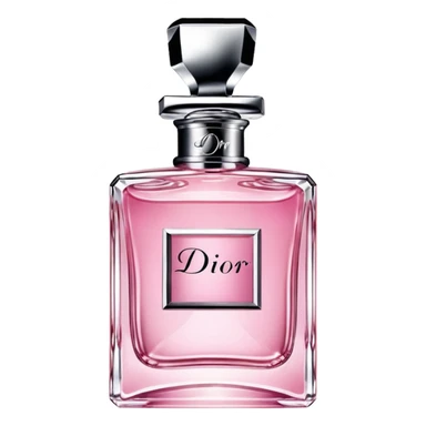 Miss Dior perfume bottle elegant sparkling sticker