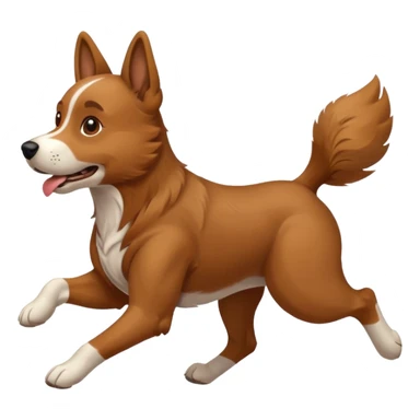 dog running sticker