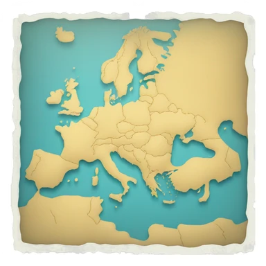 Map of Europe sticker