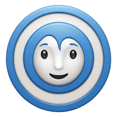 Emoji de verificación azul de tik tok pero que no salga la puntita de la verificación de la tilde que salga todo redondo  sticker