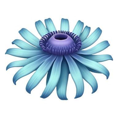 Light blue sea anemone sticker