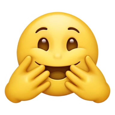 yellow emoji choking itself with his hands sticker